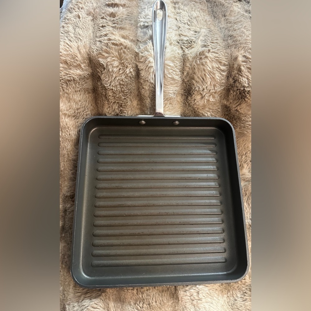 All-Clad Non-Stick Grill Pan with Stainless Steel Handle